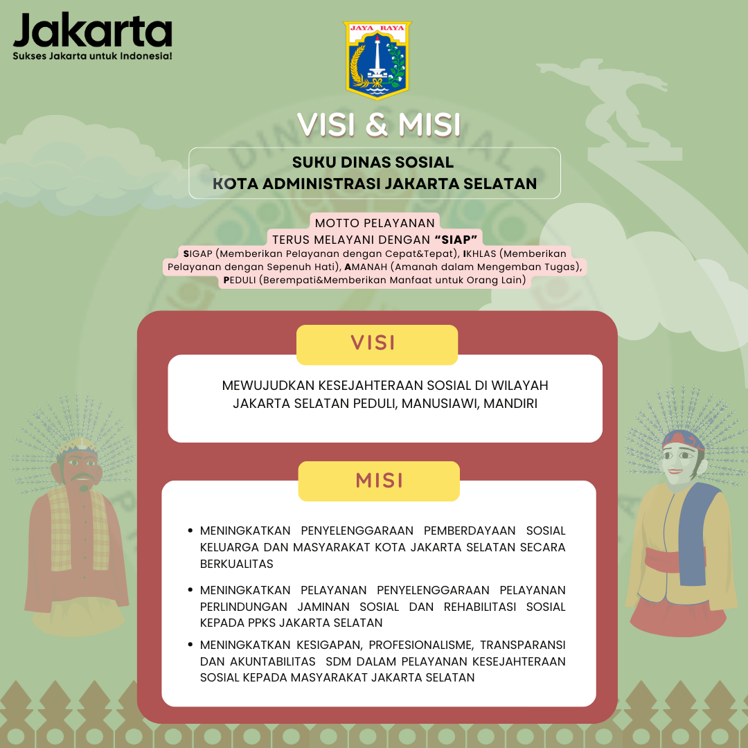 Visi Misi Sudinsos Jakarta Selatan